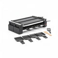 Grill Raclette Ambiance 8 Personnes Inox Noir
