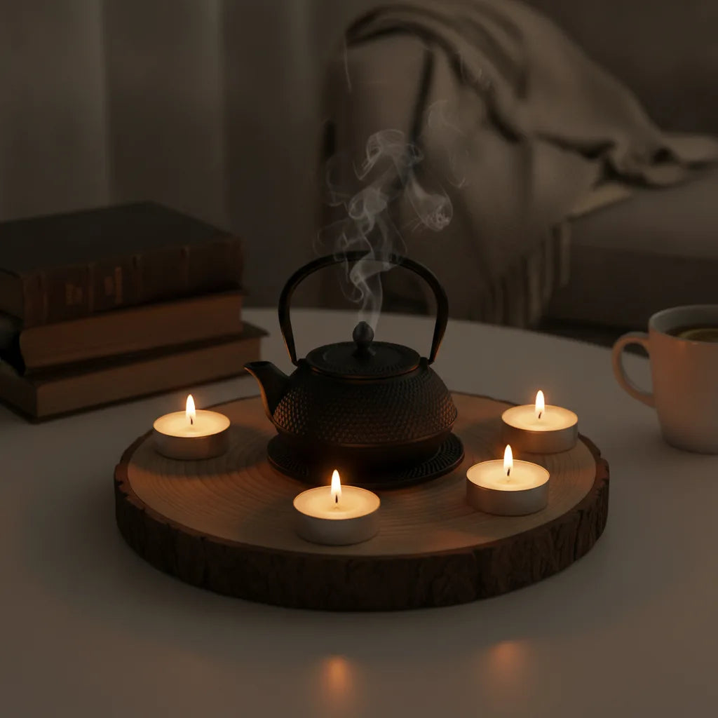 Bougies Rondes Aluminium : Ambiance & Chaleur