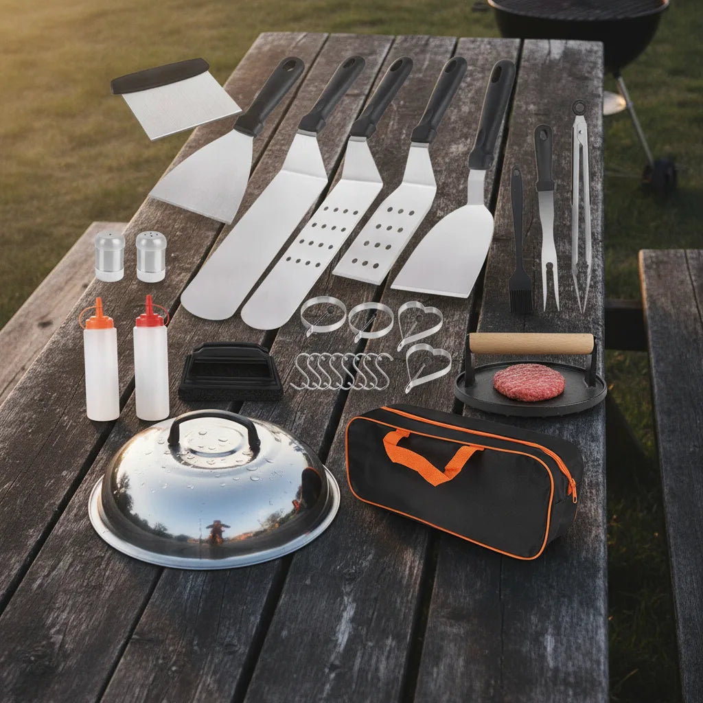 Kit Barbecue 29 Pièces Inox
