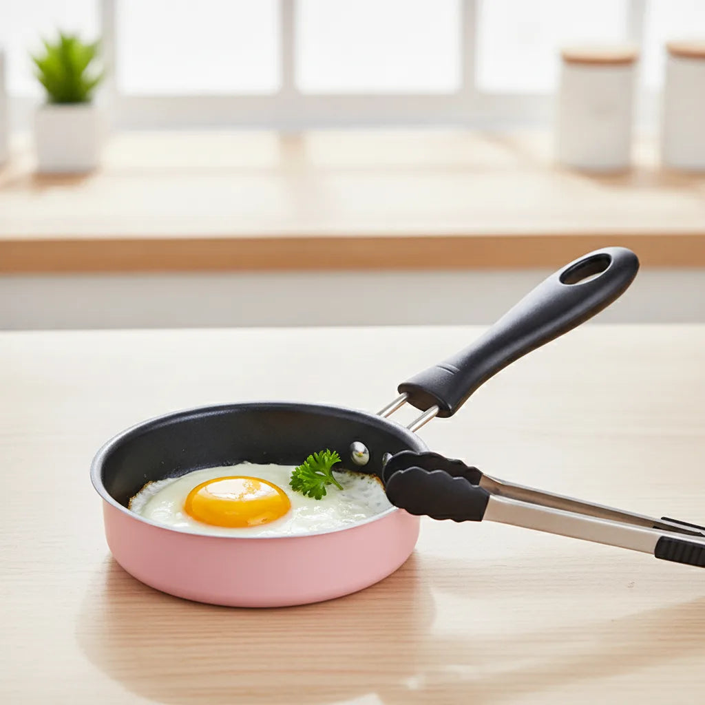 Mini Poêle Antiadhésive Inox pour Petits Déjeuners